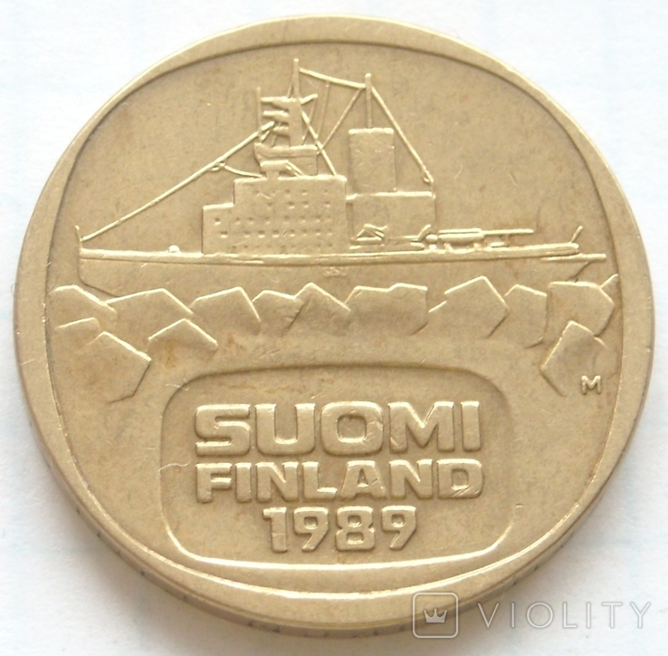  5 марок, Фінляндія,1989р.