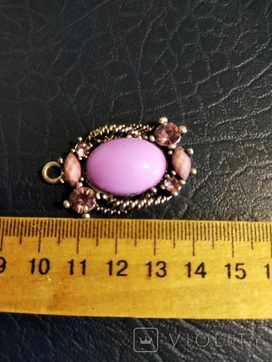 Pendant with pink inserts, photo number 3