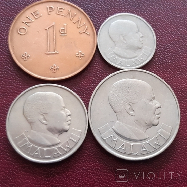 Малаві, 4 монети, 1964 - 1967 рік, Малавійський фунт, фото №10