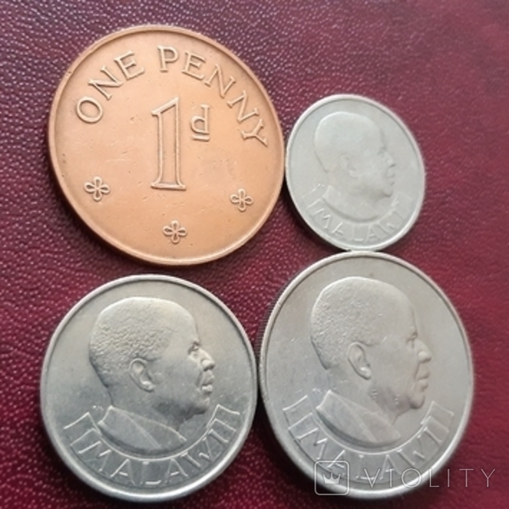 Малаві, 4 монети, 1964 - 1967 рік, Малавійський фунт, фото №11