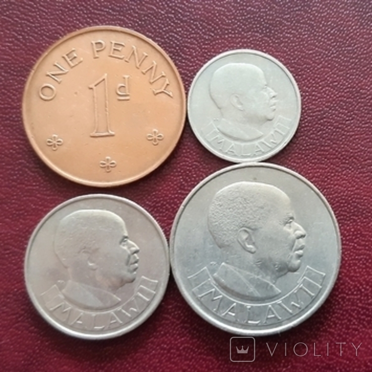 Малаві, 4 монети, 1964 - 1967 рік, Малавійський фунт, фото №12