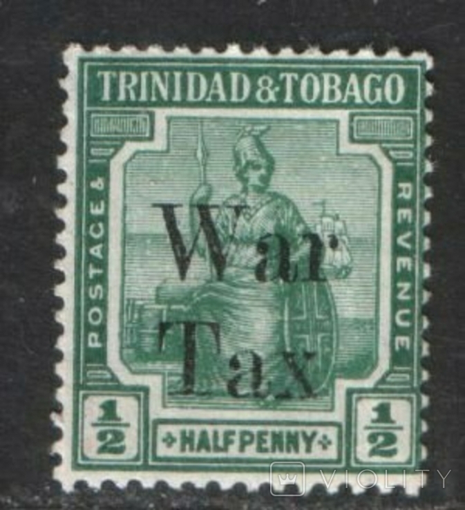 Британские колонии . Тринидат и Тобаго 1917 г. MNH