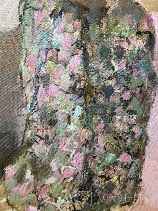 Титаренко М.А., 1968 г., Модель в стиле НЮ, размер холста 108-78 см, 1996 года, фото №9