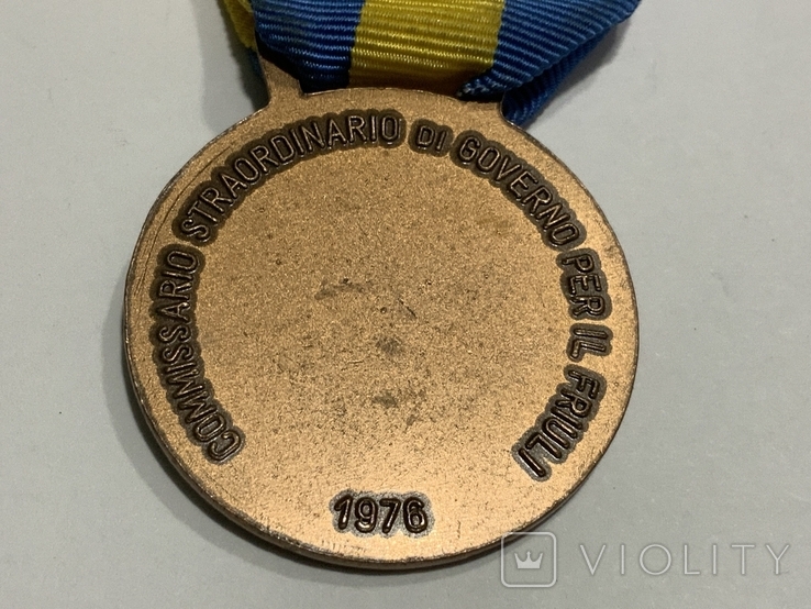 Медаль Рятувальника 1976 рік Італія, фото №5