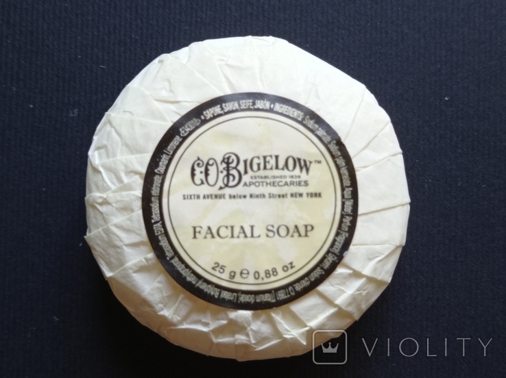 Hotel toilet soap C.O.Bigelow (Italy, weight 25 grams), photo number 2