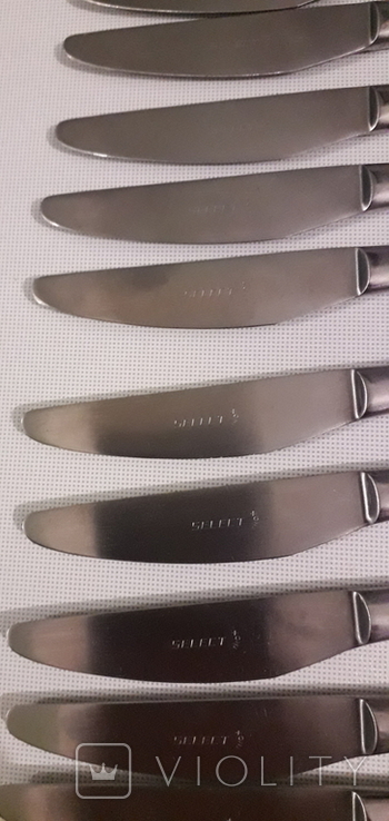 Набор столовых ножей SELECT CHATET 2 et 4 Rue de Brest LYON времён СССР, фото №9