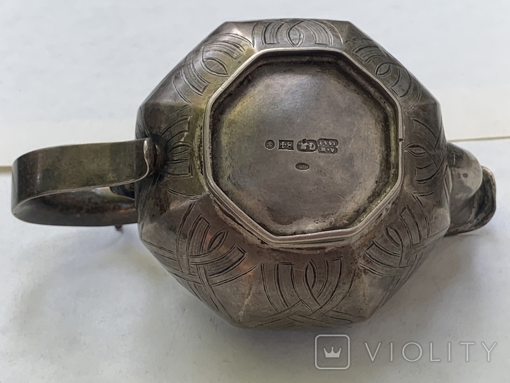 Оригинальный серебряный сливочник 1837г, photo number 12