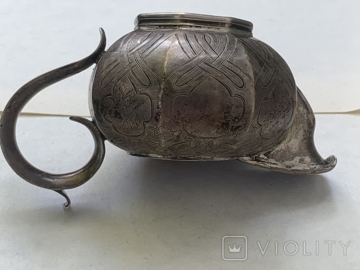 Оригинальный серебряный сливочник 1837г, photo number 13