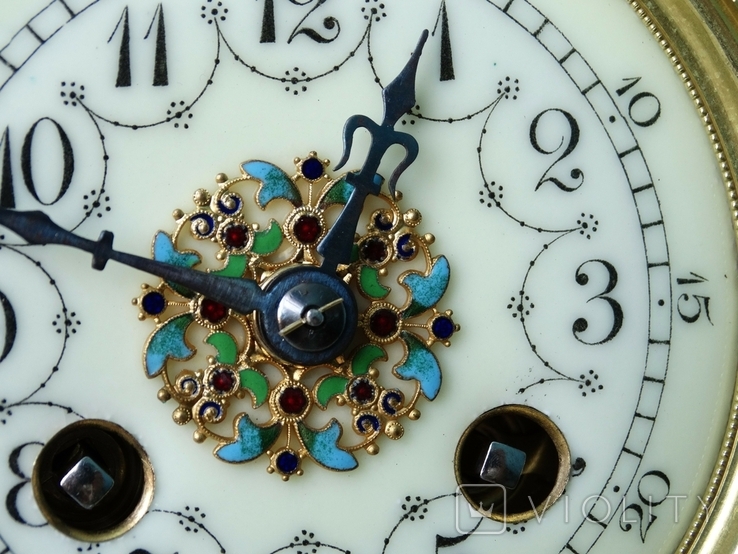 48см*Verger Freres і Louis Boname бронзовий з позолотою годинник XIX ст., фото №11