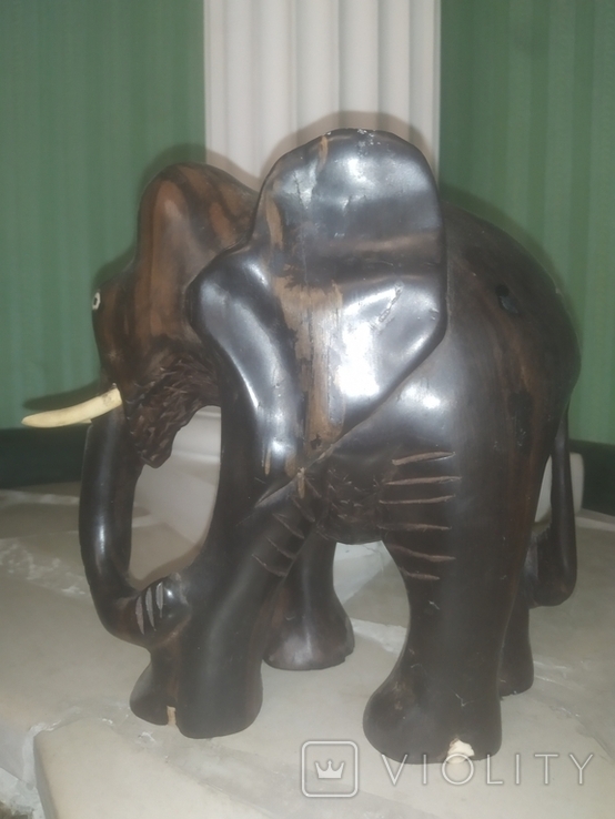 Слон большой с необычными вставками коллекционная статуэтка, photo number 8