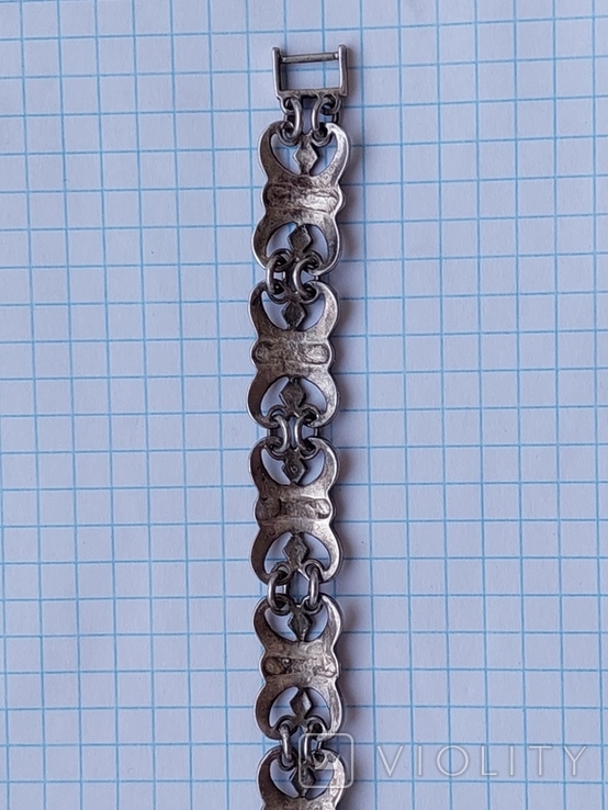 Срібний,жіночий браслет., фото №6