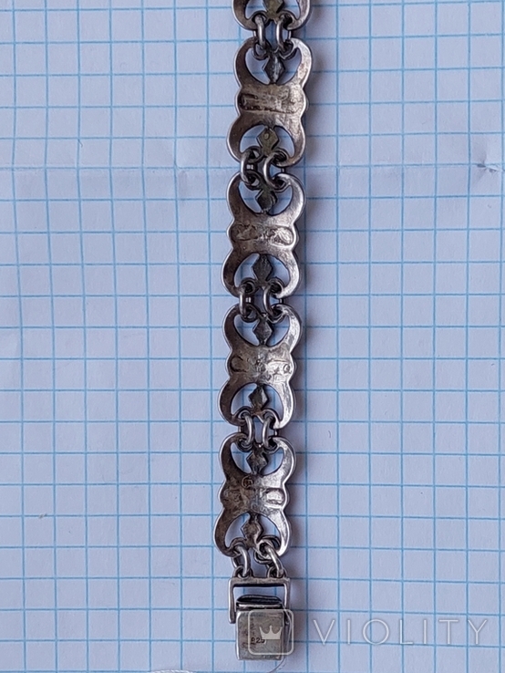 Срібний,жіночий браслет., фото №7