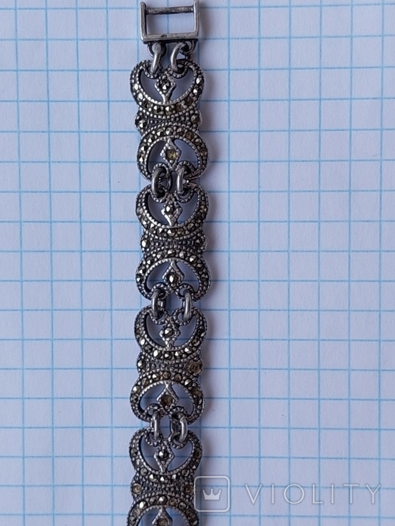 Срібний,жіночий браслет., фото №8