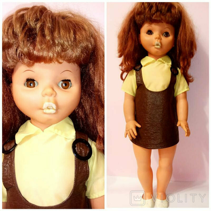 Коллекционная кукла лялька Бриджит 60см ГДР, фото №2