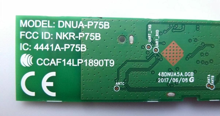 WiFi модуль DNUA-P75B Panasonic TX-49FXR600, фото №5
