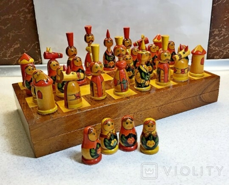 Шахматы СССР, матрёшки, фото №9