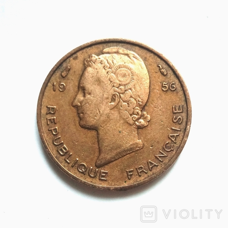 Французская Западная Африка 5 франков 1956 г.