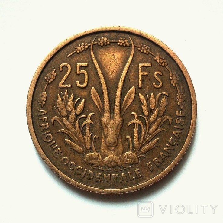 Французская Западная Африка 25 франков 1956 г.