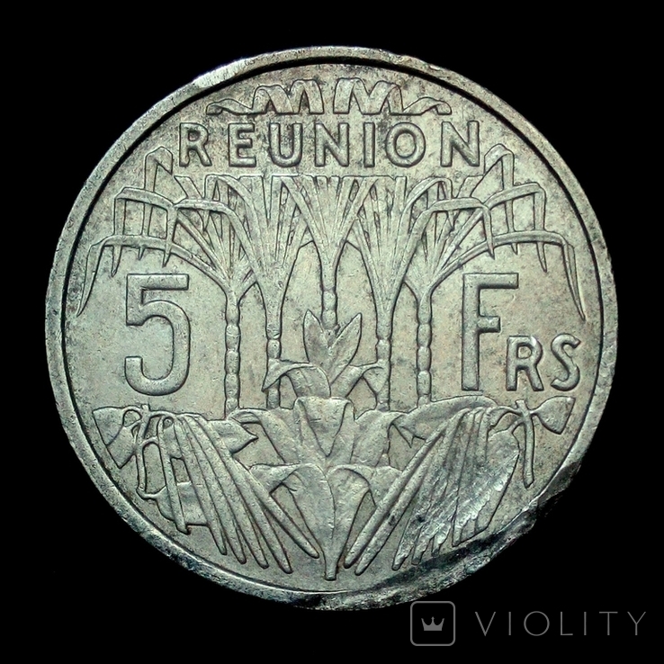 Реюньон 5 франков 1955 г.