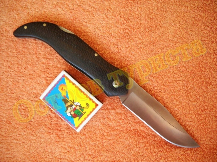 Складной нож FB619A деревянная рукоять сталь 440, фото №5