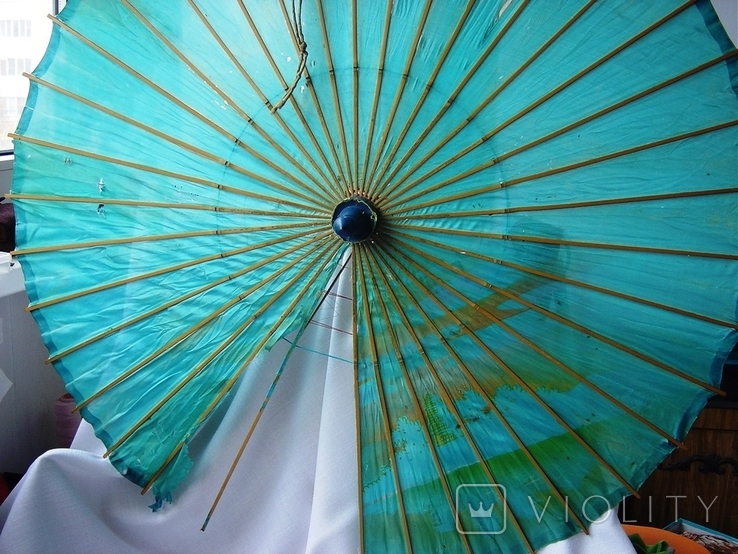 Оригинальный китайский бамбуковый зонтик, фото №10