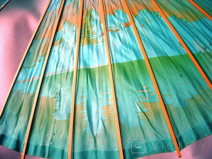 Оригинальный китайский бамбуковый зонтик, фото №12