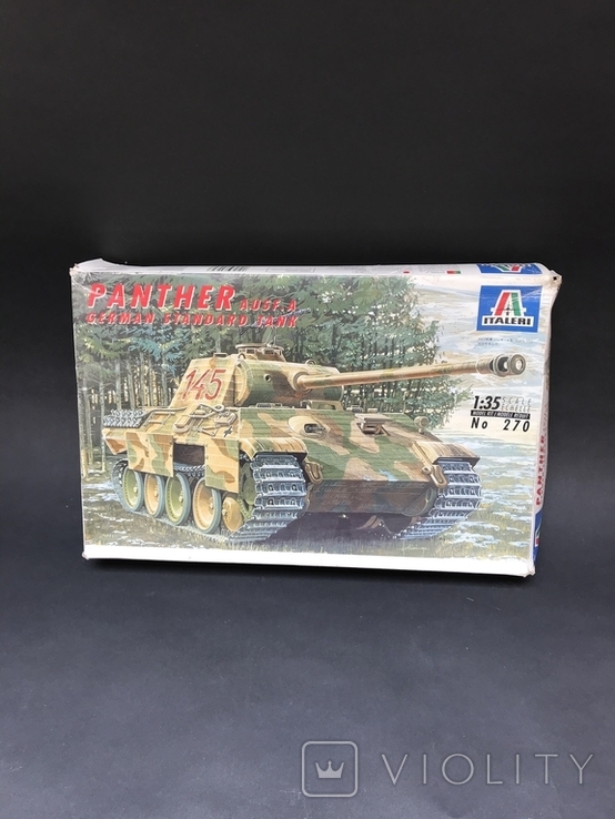 Модель немецкого танка Пантера 1:35 Panther Ausf. A Italeri в коробке