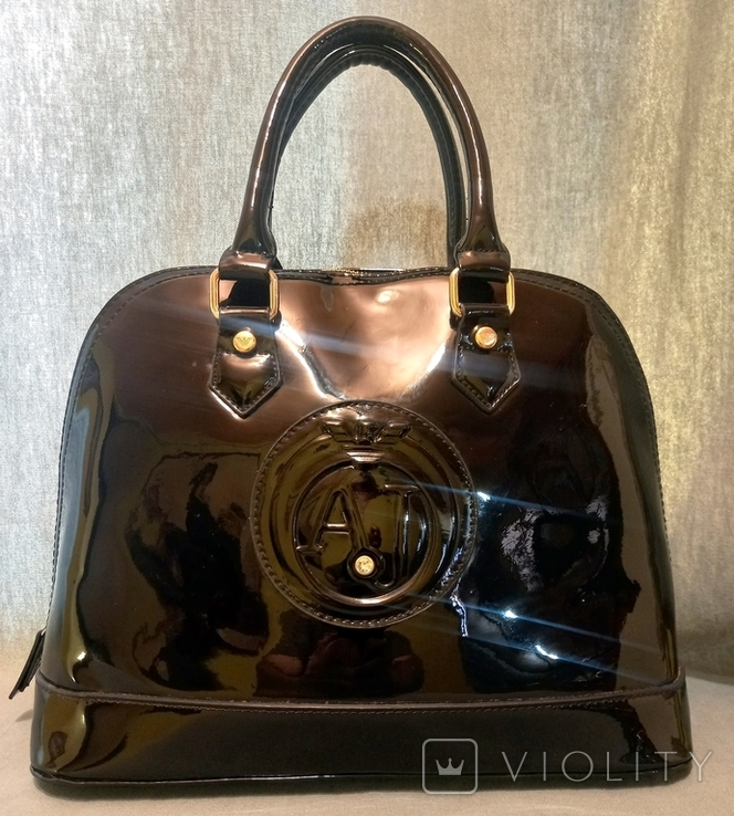 Жіноча сумочка Giorgio Armani Patent Eco Leather, фото №2