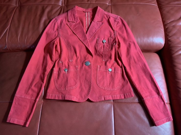 Пиджак красный, CA, сумочка-подарок, фото №11
