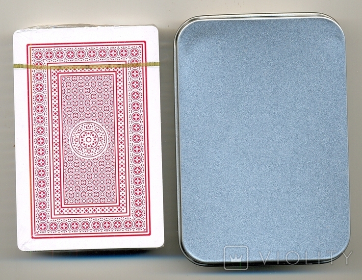 Deck of cards in a metal box. Packed. Production China., photo number 3