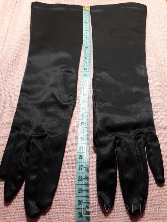 Винтаж длинные перчатки нейлон + искусственный шёлк, GEA Западная Германия