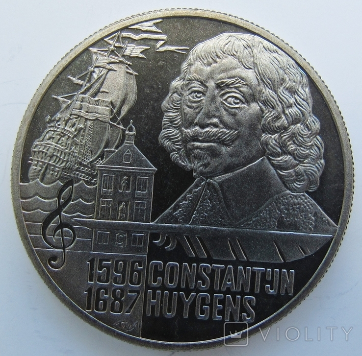 Нидерланды, 5 евро 1996 "Константин Гюйгенс 1596"