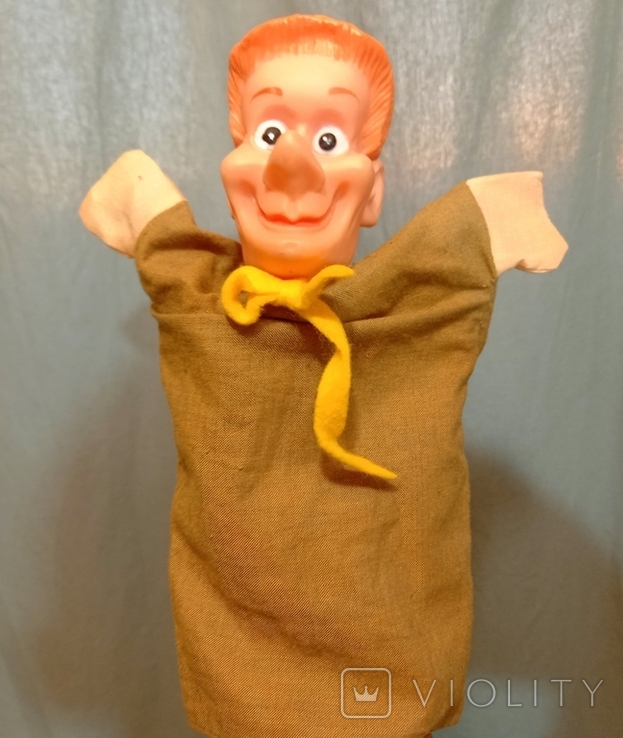 Theatre Puppet Vintage Rubber Textile Europe, photo number 2