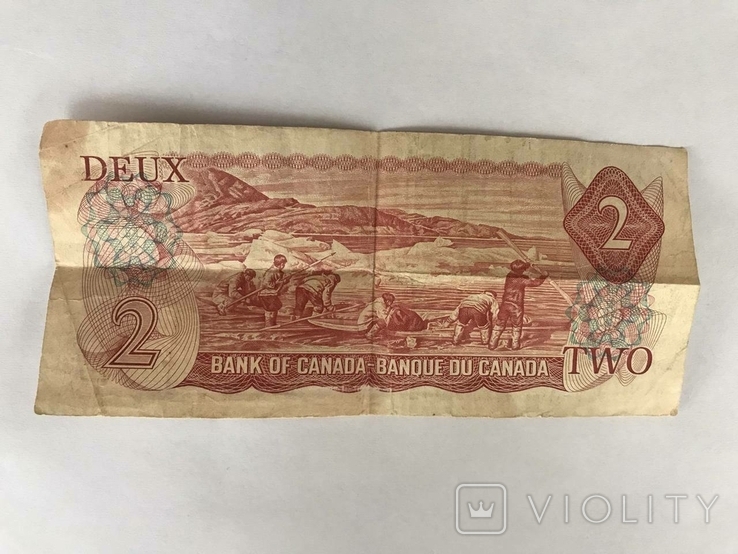 2 канадських долари 1974р., фото №3