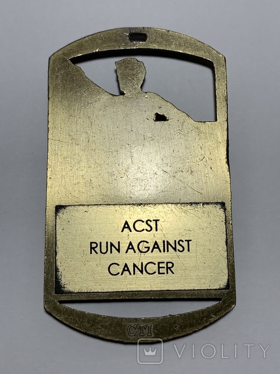 Медаль Acst run against cancer, США, фото №4
