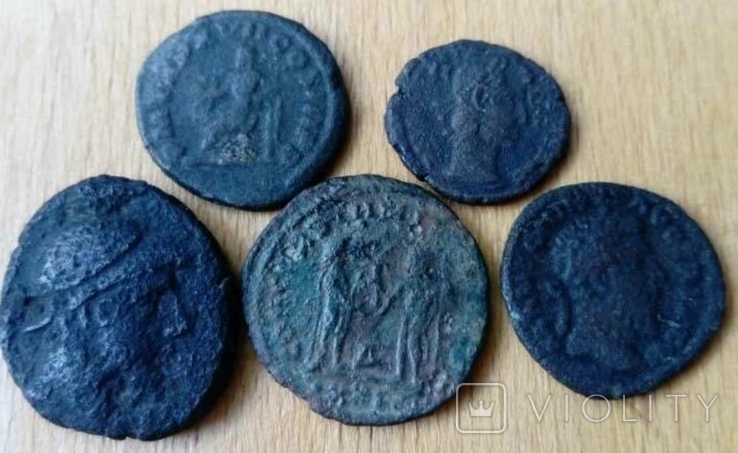 Монеты древнего Рима 5 шт.