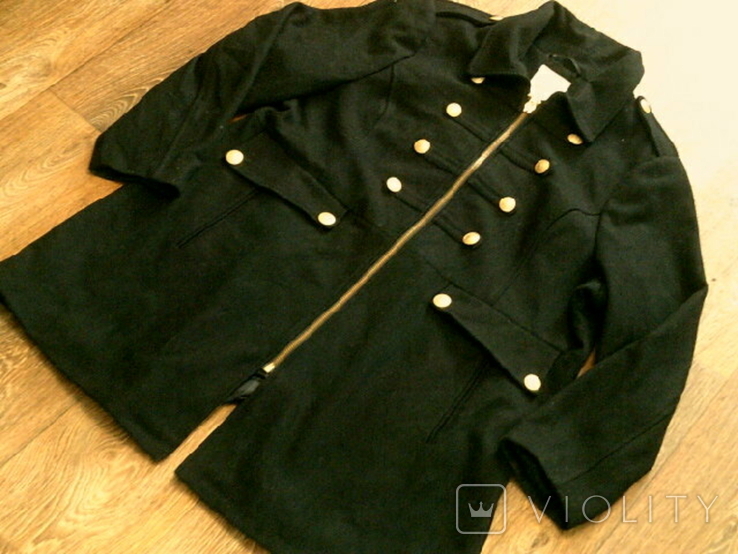 Пальто чорне Бонопарт, фото №8