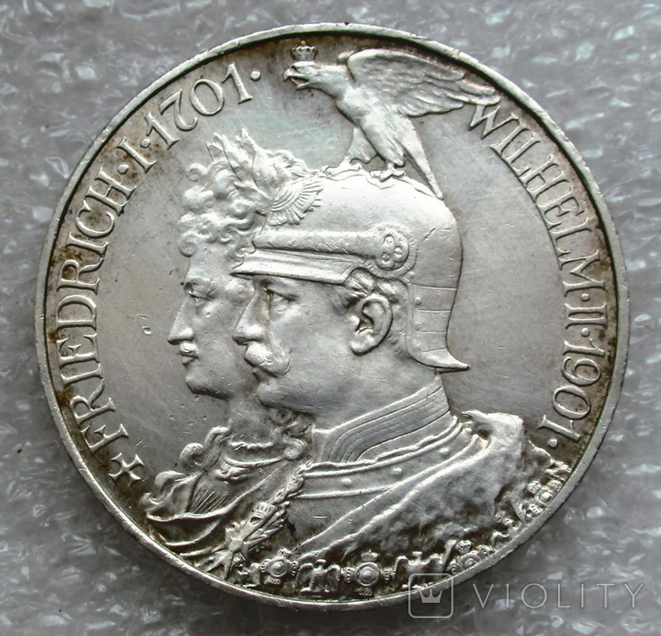 5 марок 1901 г. Пруссия, серебро