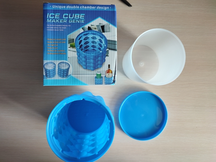 Форма ведро для льда Ice Cube Maker Genie для охлаждения напитков, фото №7