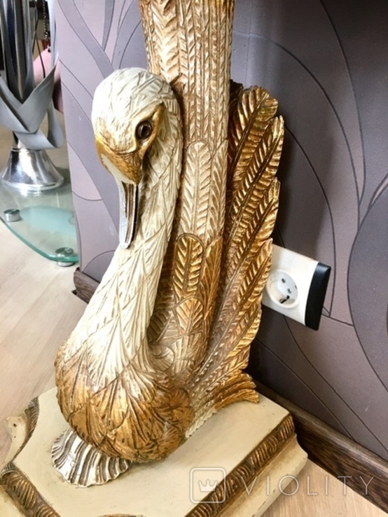 Консоль "Лебедь", резьба, мрамор. кон XIX ст., фото №11