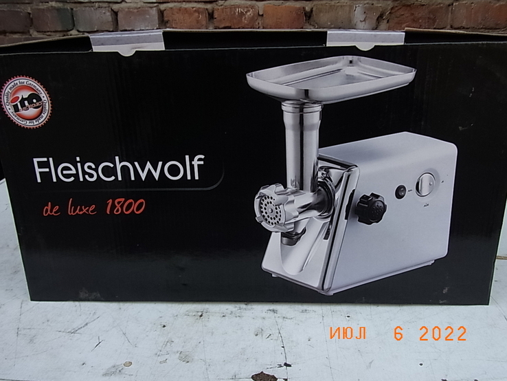 Мясорубка ITO FLEISCHWOLF de luxe 1800 W НОВА № 3 з Німеччини, numer zdjęcia 5