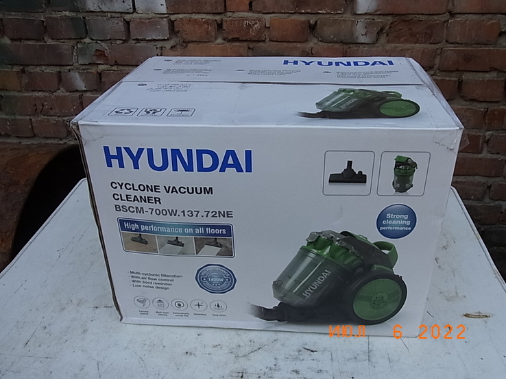 Пилосос HUNDAI BSCM-700W.137.72NE Колба 1400W №- 2 з Німеччини, фото №2