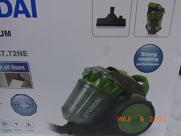 Пилосос HUNDAI BSCM-700W.137.72NE Колба 1400W №- 2 з Німеччини, photo number 6