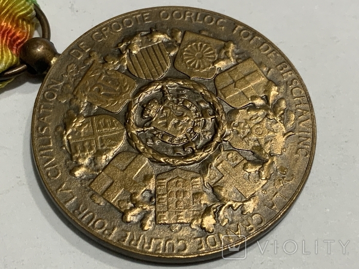 Медаль Перемоги 1914-1918 Бельгія, фото №9