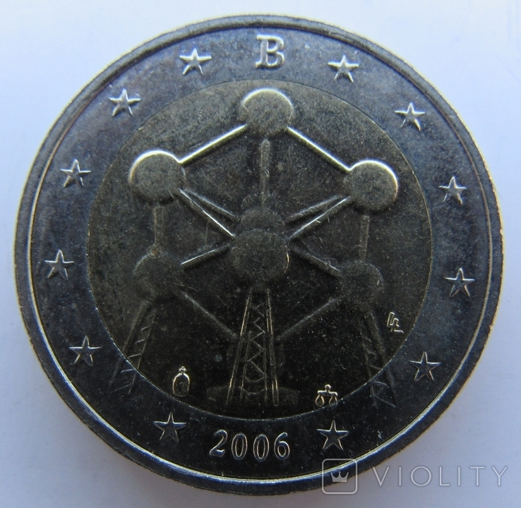 Бельгия, 2 евро 2006 "Брюссельский Атомиум"