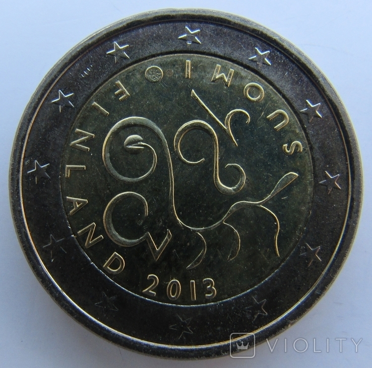 Финляндия, 2 евро 2013 "150 лет парламенту"