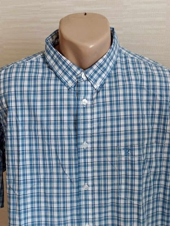James Pringle Красивая стильная мужская рубашка короткий рукав XL, фото №4