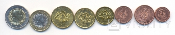 Набор монет евро Латвия