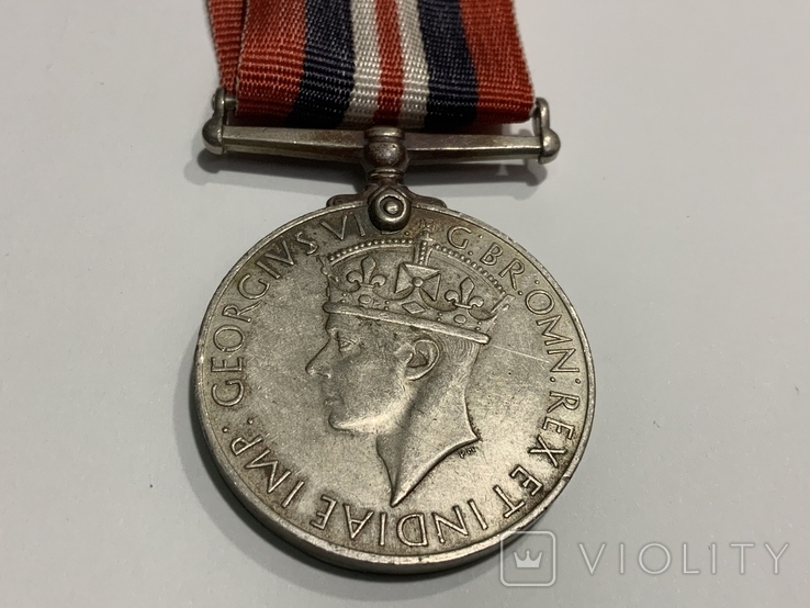 Военная Медаль Великобритания 1939-1945, фото №4