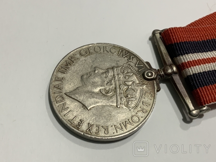 Военная Медаль Великобритания 1939-1945, фото №5
